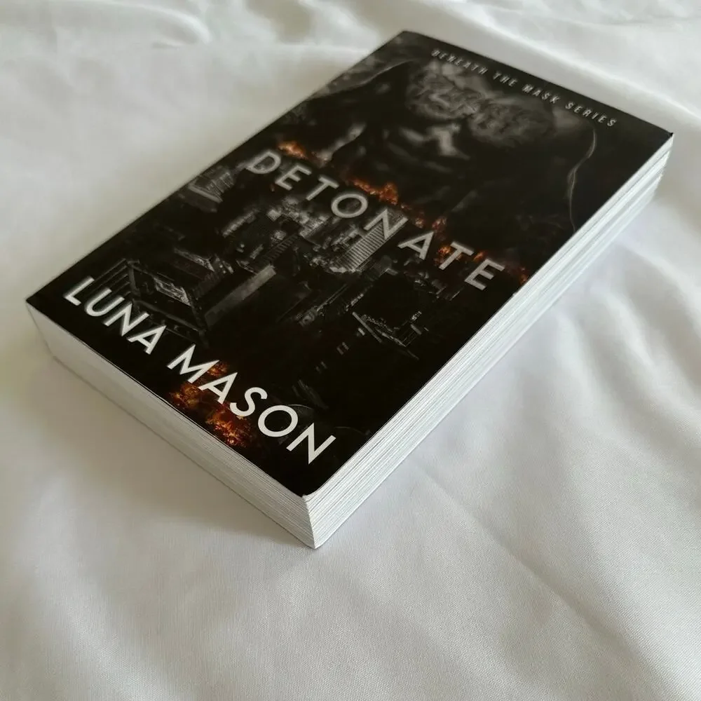 Detonate Luna Mason OOP Indie Paperback Beneath the Masks Book 2 Mafia Romance